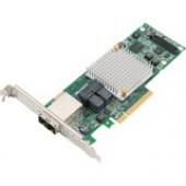 Adaptec Series 8Q with maxCache Plus - 12Gb/s SAS - PCI Express 3.0 x8 - Plug-in Card - RAID Supported - 0, 1, 1E, 5, 6, 10, 50, 60 RAID Level - 16 Total SAS Port(s) - 2 SAS Port(s) Internal - 2 SAS Port(s) External 2277100-R