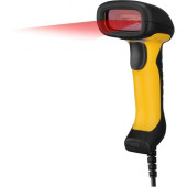 Adesso NuScan 2400U Waterproof Handheld CCD Barcode Scanner - Cable Connectivity - 200 scan/s - 12" Scan Distance - 1D - CCD - Yellow, Black NUSCAN 2400U