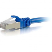 C2g -12ft Cat6a Snagless Shielded (STP) Network Patch Cable - Blue - Category 6a for Network Device - RJ-45 Male - RJ-45 Male - Shielded - 10GBase-T - 12ft - Blue 00682