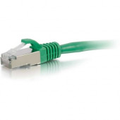 C2g 14ft Cat6 Snagless Shielded (STP) Network Patch Cable - Green - 14 ft Category 6 Network Cable for Network Device - First End: 1 x RJ-45 Male Network - Second End: 1 x RJ-45 Male Network - Patch Cable - Shielding - Gold, Nickel Plated Connector - Gree