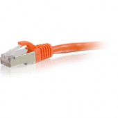 C2g -1ft Cat6 Snagless Shielded (STP) Network Patch Cable - Orange - Category 6 for Network Device - RJ-45 Male - RJ-45 Male - Shielded - 1ft - Orange 00876