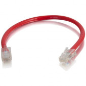 C2g 6in Cat5e Non-Booted Unshielded (UTP) Network Patch Cable - Red - Category 5e for Network Device - RJ-45 Male - RJ-45 Male - 6in - Red - RoHS Compliance 00945