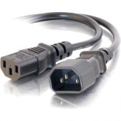 C2g 15ft 18 AWG Computer Power Extension Cord (IEC320C14 to IEC320C13) - 15ft - TAA Compliance 20941
