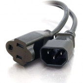 C2g 6ft 18 AWG Monitor Power Adapter Cord (IEC320C14 to NEMA 5-15R) - 6ft - TAA Compliance 03148