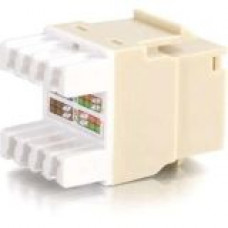C2g Cat5E RJ45 UTP Keystone Jack - Ivory - 110-punchdown, RJ-45 03790
