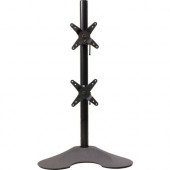 Ergotech Dual LCD Monitor Desk Stand - 28" pole - Black - Vertical - Dual 100-D28-B11