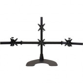 Ergotech Quad LCD Monitor Desk Stand - 28" pole - Black - Quad 1 over 3 100-D28-B13