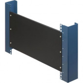 Innovation First Rack Solutions 12U Filler Panel with Stability Flanges - Steel - Black - 1 Pack 102-2142