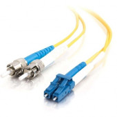 Legrand Group C2G 4M LC-ST 9/125 OS1 DUPLEX SINGLEMODE FIBER OPTIC CABLE (TAA COMPLIANT) - YEL - TAA Compliance 11202