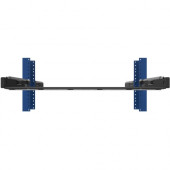 Innovation First Rack Solutions Dual 2-Post Rack Sliding Shelf - For Notebook - 1U Rack Height x 19" Rack Width x 8.76" Rack Depth - Rack-mountable - Black Powder Coat - Steel - 39.68 lb Maximum Weight Capacity 115-4928