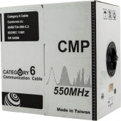 Monoprice Cat. 6 UTP Network Cable - 1000 ft Category 6 Network Cable for Network Device - Bare Wire - Bare Wire - Black 12807