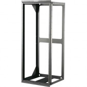 C2g 25U Hinged Wall Mount Open Frame Rack - 18in Deep (TAA Compliant) - 19" 25U Wide Wall Mountable for LAN Switch - Black - 75 lb x Static/Stationary Weight Capacity" - TAA Compliance 14619