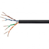 Monoprice Cat. 6 UTP Network Cable - 250 ft Category 6 Network Cable for Network Device - Bare Wire - Bare Wire - Black 14760