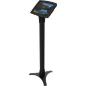 Compulocks Surface Pro/Go Enclosure Portable Floor Stand - Space Adjustable - Floor Stand - Aluminum, Cast Iron - Black 147B510GOSB