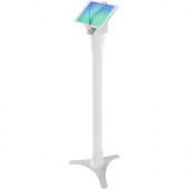 Compulocks Brands Inc. Universal Tablet Cling 2.0 Floor Adjustable Stand Mount - White - Up to 13" Screen Support - 2 lb Load Capacity - 45" Height x 6" Width x 4.5" Depth - Floor - Aluminum, Cast Iron - White - TAA Compliance 147WUCLG