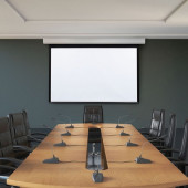 Draper Acumen 119" Electric Projection Screen - 16:10 - Matt White XT1000E - Wall/Ceiling Mount, Free Hanging 153110