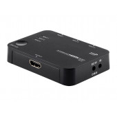 Monoprice Blackbird 4K Pro 3X1 Enhanced HDMI Switch with Built-In Equalizer & Remote Control 15373