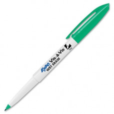 Newell Rubbermaid Expo Vis-A-Vis Wet-Erase Markers - Fine Marker Point - Green - 12 / Dozen - TAA Compliance 16004