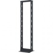 C2g Ortronics Homaco 2-Post DirectPath Equipment Rack - Rack - open frame - black - 45U - 19" - TAA Compliance 19-84-T2SD-CMB
