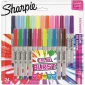 Newell Rubbermaid Sharpie Color Burst Ultra Fine Markers - Ultra Fine Marker Point - 24 / Card - TAA Compliance 1949558