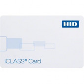 HID iCLASS Card - Printable - Smart Card - 3.38" Width x 2.13" Length - White - Polyvinyl Chloride (PVC) - TAA Compliance 2000PGGAN