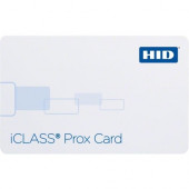 HID iCLASS Prox Card - Printable - Smart Card - 3.38" Width x 2.13" Length - White - Polyvinyl Chloride (PVC) 2021BGGMNN