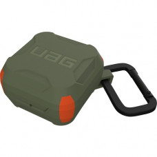 Urban Armor Gear Hard Case Carrying Case Samsung Earbud - Olive, Orange - Scratch Resistant, Impact Resistant, Debris Resistant, Shock Absorbing, Drop Resistant, Shock Resistant - Thermoplastic Polyurethane (TPU), Polycarbonate - Carabiner Clip - 2.5&quot