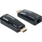 Manhattan 1080p Compact HDMI over Ethernet Extender Kit - ABS, Plastic - Black 207539