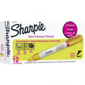 Newell Rubbermaid Sharpie Oil-based Paint Markers - Medium Marker Point - Yellow Oil Based Ink - 12 / Dozen 2107619