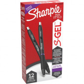 Newell Rubbermaid Sharpie S-Gel Pens - 0.7 mm Pen Point Size - Purple Gel-based Ink - 12 / Dozen - TAA Compliance 2126235