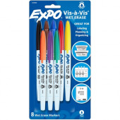 Newell Rubbermaid Expo Vis-&#195;&#160;-Vis Wet-Erase Markers - Fine Marker Point - Multi - 4 / Pack - TAA Compliance 2134345