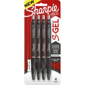 Newell Rubbermaid Sharpie S-Gel Pens - 0.38 mm Pen Point Size - Black Gel-based Ink - TAA Compliance 2141125