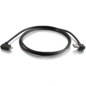 C2g 3m USB A to Micro-USB B Cable with Right Angeled Connectors-USB 2.0 10ft - USB for Cellular Phone, PDA, Camera - 9.84 ft - 1 x Type A Male USB - 1 x Micro Type B Male USB - Black"" 28115