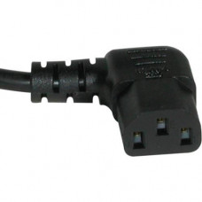 C2g 14ft 18 AWG Universal Right Angle Power Cord (NEMA 5-15P to IEC320C13R) - 14ft - TAA Compliance 28593