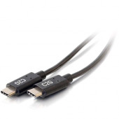 C2g 6ft USB C Cable - USB 2.0 3A - M/M - 6 ft USB Data Transfer Cable for Smartphone, Notebook, Tablet - First End: 1 x Type C Male USB - Second End: 1 x Type C Male USB - 480 Mbit/s - Gold-flash, Nickel Plated Connector - 32 AWG - Black 28826