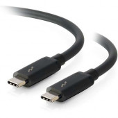 C2g 3ft USB C Cable - Thunderbolt 3 Cable - 20Gbps - M/M - 3 ft Thunderbolt Data Transfer Cable - Type C Male Thunderbolt 3 - Type C Male Thunderbolt 3 - 20 Gbit/s - Black - TAA Compliance 28841