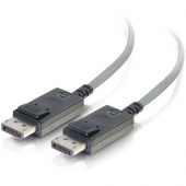 C2g 25ft DisplayPort Active Optical Cable (AOC) 4K 60Hz - Plenum CMP (TAA) - 25 ft Fiber Optic A/V Cable for Audio/Video Device - First End: 1 x DisplayPort Male Digital Audio/Video - Second End: 1 x DisplayPort Male Digital Audio/Video - 21.6 Gbit/s - Su