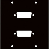Middle Atlantic Products Punchout Panel - Black - 3.5" Height - 3.4" Width 2DB15