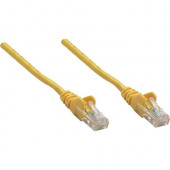 Intellinet Network Solutions Cat5e UTP Network Patch Cable, 3 ft (1.0 m), Yellow - RJ45 Male / RJ45 Male 318969