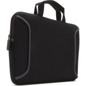 Case Logic Carrying Case (Sleeve) for 12.1" Chromebook, Ultrabook, AC Adapter, Cord, Accessories, Notebook - Black - Neoprene Body - Handle - 9.4" Height x 1.5" Width 3201111
