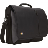 Case Logic Carrying Case (Messenger) for 17" Notebook, Accessories, Mouse, iPod, Cell Phone, Pen - Black - Luggage Strap, Shoulder Strap, Handle - 13.7" Height x 3.3" Width 3201140