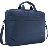 Case Logic Advantage Carrying Case (Attach&eacute;) for 10.1" to 15.6" Notebook, Tablet PC, Pen, Electronic Device, Cord - Dark Blue - Luggage Strap, Shoulder Strap, Handle - 13.8" Height x 2.8" Width 3203989