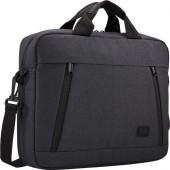 Case Logic Huxton Carrying Case (Attach&eacute;) for 10.1" to 13.3" Apple iPad Notebook - Black - Heather Fabric, Polyster - Handle, Shoulder Strap, Luggage Strap - 11.4" Height x 13.8" Width x 2.8" Depth - TAA Compliance 3204