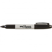Newell Rubbermaid Sharpie Super Permanent Marker - Bold, Fine Marker Point - Black - Plastic Barrel - 6 / Pack - TAA Compliance 33666PP