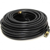 Monoprice Super VGA Video Cable - 100 ft VGA Video Cable for Monitor, Video Device - First End: 1 x HD-15 Male VGA - Second End: 1 x HD-15 Male VGA - Shielding - Gold Plated Connector 3574