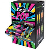 Manhattan USB 2.0 A Male / Micro-B Male Countertop Display of 60 1.5 ft Cables in Teal/Yellow, Blue/Orange, Purple/Pink, Black/Green - USB for Smartphone, Tablet, Cellular Phone - 60 MB/s - 60 Pack - 1 x Type A Male USB - 1 x Micro Type B Male USB - Gold 