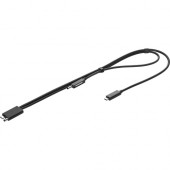 HP Thunderbolt Dock G2 Combo Cable - 2.30 ft Thunderbolt 3 A/V/Power/Data Transfer Cable - First End: 1 x Type C Male USB, First End: 1 x Male Power - Second End: 1 x Type C Male USB, Second End: 1 x Male Power - Black 3XB96AA