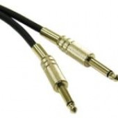 C2g 25ft Pro-Audio 1/4in Male to 1/4in Male Cable - Phono Male - Phono Male - 25ft - Black 40067