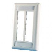 Legrand Group Ortronics TracJack 6 Socket 1 Gang Faceplate - 6 x Total Number of Socket(s) - 1-gang - Ivory 40300545