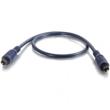 C2g 5m Velocity TOSLINK Optical Digital Cable - Toslink Male - Toslink Male - 16.4ft - Blue 40393